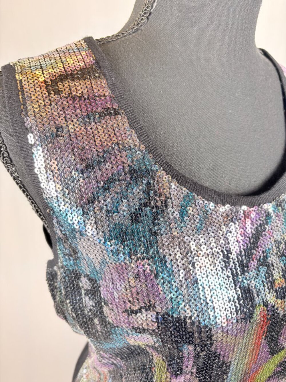 Covington | Sequin Sleeveless Sweater Top | XL | NWT - Picture 5 of 10